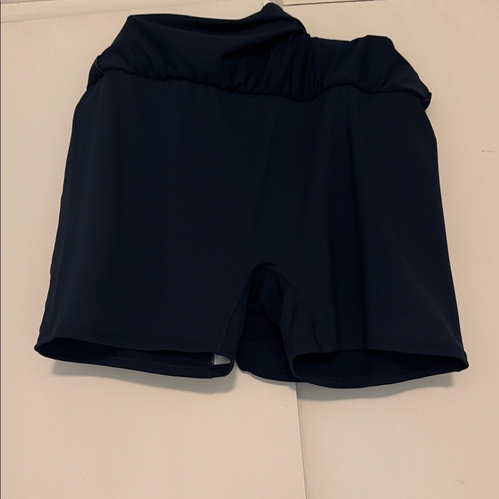 Nike Navy Blue Tennis Skirt with White Trim - Picture 5 of 5